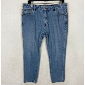 Peter‎ Manning Jeans Mens 38x28 Slim Fit Straight Blue Denim Tapered